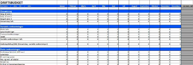 Eksempel på budgetskabelon i excel. Eksempel på budgetskabelon i excel